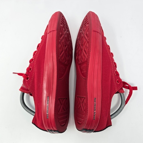 Converse All Star x OPI Red Heads Ahead Low Top Sneakers Red Womens 9 Mens 7 - Picture 8 of 16